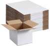 Carton ondulé blanc
