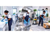 Nettoyage approfondi des sanitaires, cuisines et espaces communs