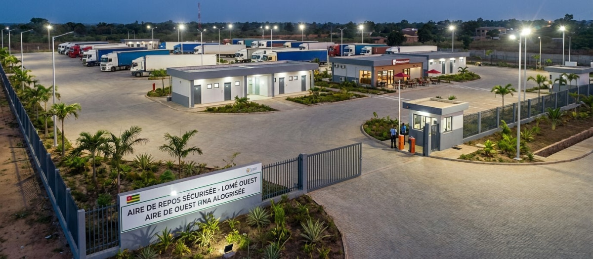 Aires de repos pour camions et transport routier sécurisé au Togo