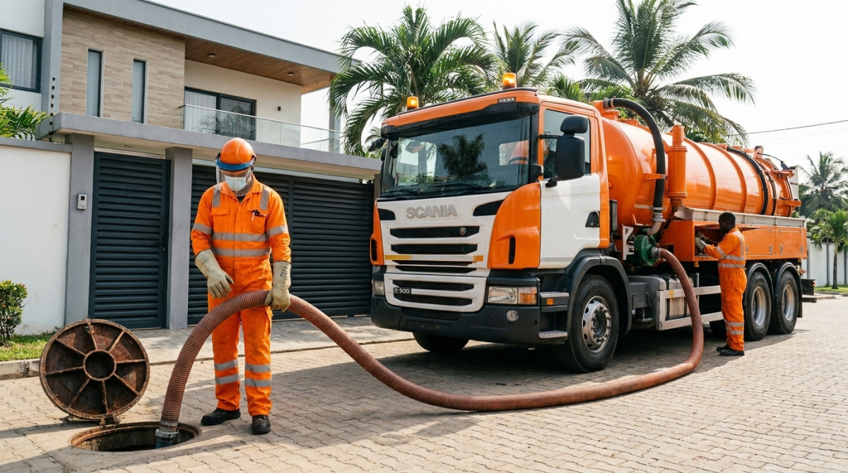 Vidange fosse septique Abidjan : prix, curage & urgence