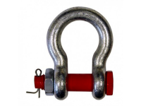 Manille lyre galva axe boulonné