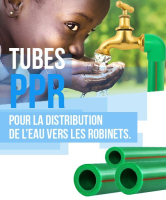 Tubes PPR (pour la distribution de l'eau vers les robinets)