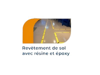 Revêtement de sol avec résine et époxy
