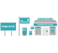Pose d’enseignes et bâches