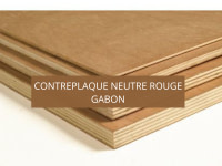 Contreplaqué neutre rouge GABON