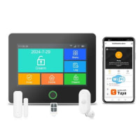 ALARME ET ACCESSOIRES : Kit alarme tuya wifi + gsm sécurité personnelle domicile