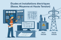 Les études et installations électriques (Basse, Moyenne et Haute Tension)