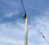 Implantation de poteaux électriques