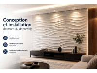 Conception et installation de murs 3D décoratifs