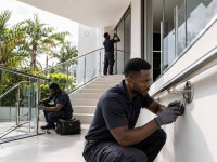 Fourniture et pose de matériaux de construction liés aux revêtements architecturaux