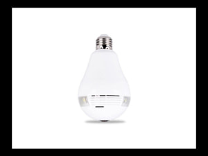 Caméra ampoule Fisheye IP wifi panoramique