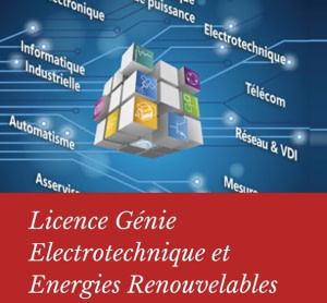 Licence Génie Electrotechnique et Energies renouvelables