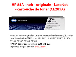 Cartouches toner HP 85A