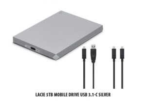 Gamme MAC / Lacie 5TB Mobile Drive USB 3.1-C Silver