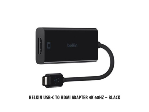 Gamme Belkin / Belkin USB-C to HDMI Adapter 4K 60HZ – Black