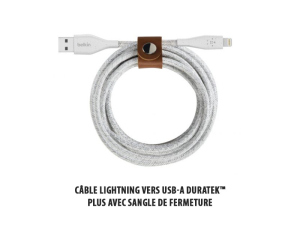 Gamme iPad / Câble Lightning vers USB-A DuraTek™ Plus avec sangle de fermeture