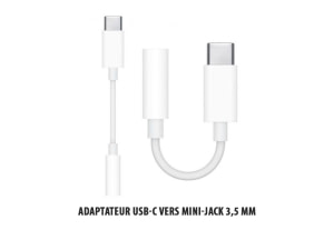 Gamme iPad / Adaptateur USB‑C vers mini‑jack 3,5 mm