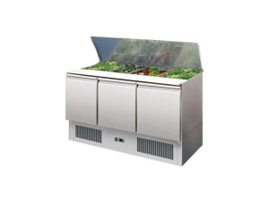 Saladette 3 portes avec couvercle