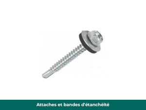 Attaches et bandes d'étanchéité