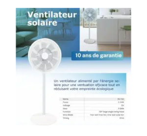Ventilateur Solaire