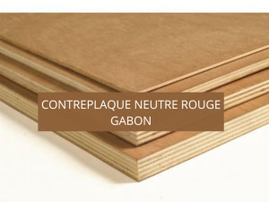 Contreplaqué neutre rouge GABON