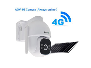 CAMERA: Camera solaire dome 4G AOV(Always On Video)