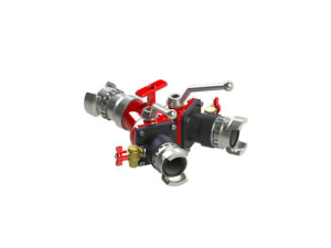 Division à boisseau spherique avec purge