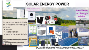 Vente de matériels solaires, pompes ACDC et lampadaires solaires et chauffes eau solaires