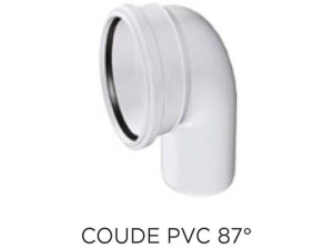 Coude PVC 87°