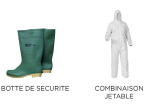 Botte de sécurité / Combinaison jetable