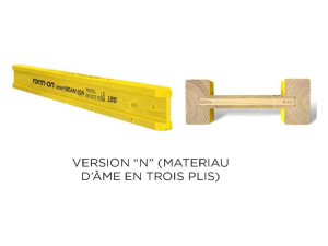 Version "N" (matériau d'âme en trois plis)