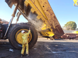 Nettoyage d’équipements miniers