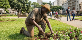 jardinier à Douala et au Cameroun