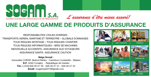SOGAM SA (SOCIETE GUINEENNE D'ASSURANCE ET DE REASSURANCE)