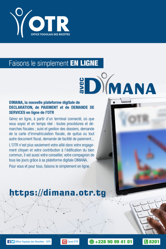 OTR (OFFICE TOGOLAIS DES RECETTES) Togo Offices nationaux, Lomé