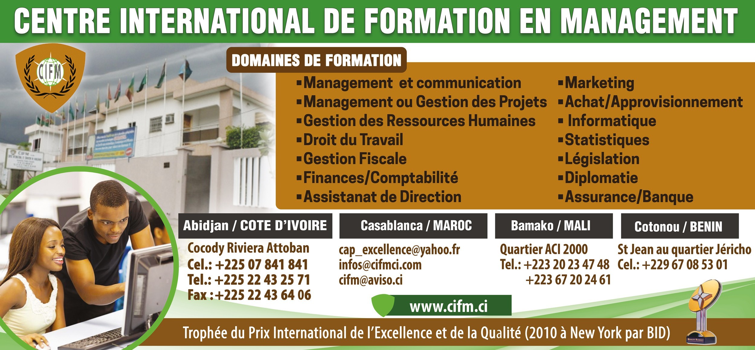 CIFM Sarl (CENTRE INTERNATIONAL DE FORMATION EN MANAGEMENT) - Formation ...