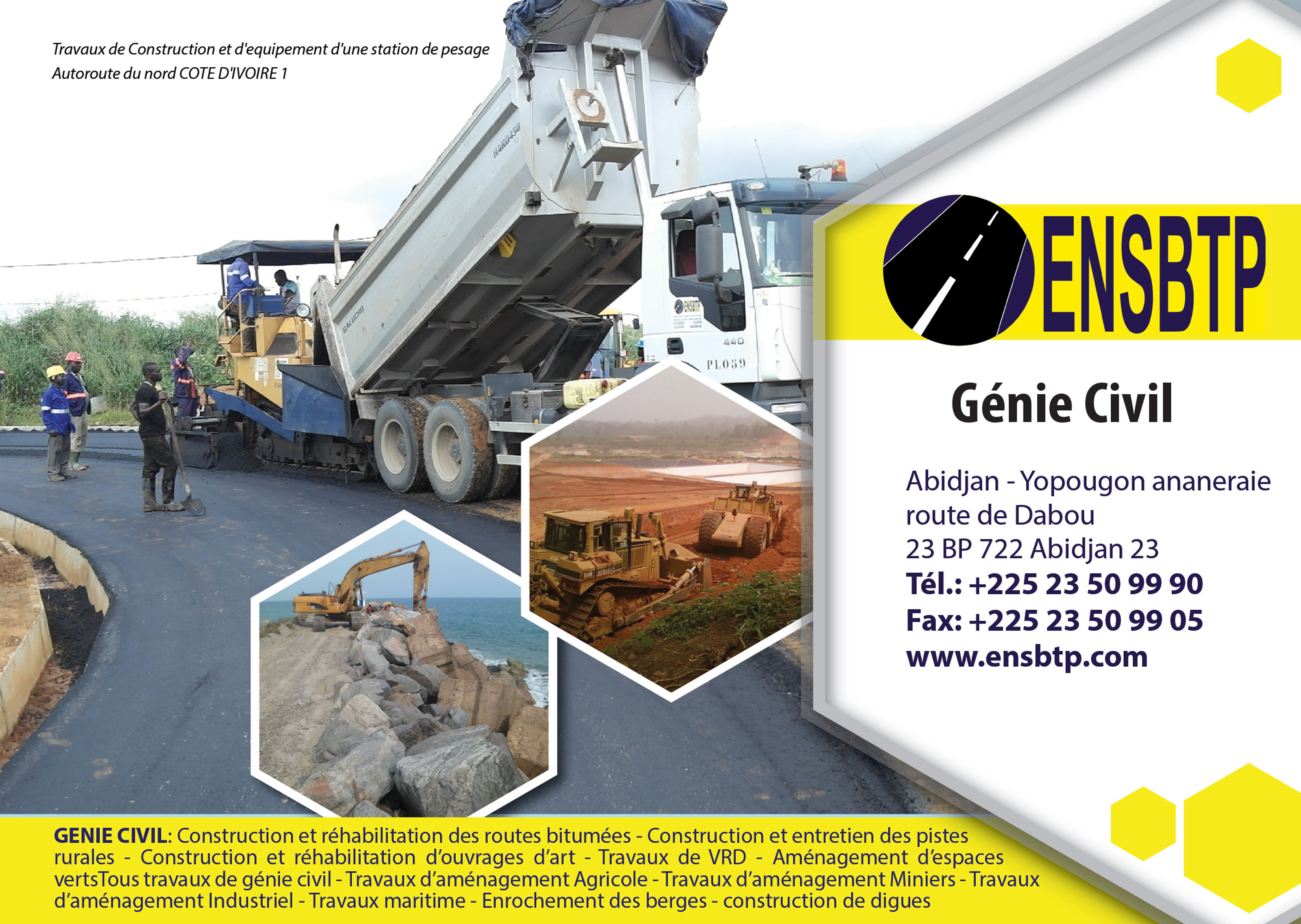 ENSBTP (ENTREPRISE NATIONALE DE BATIMENT ET TRAVAUX PUBLICS) Génie civil