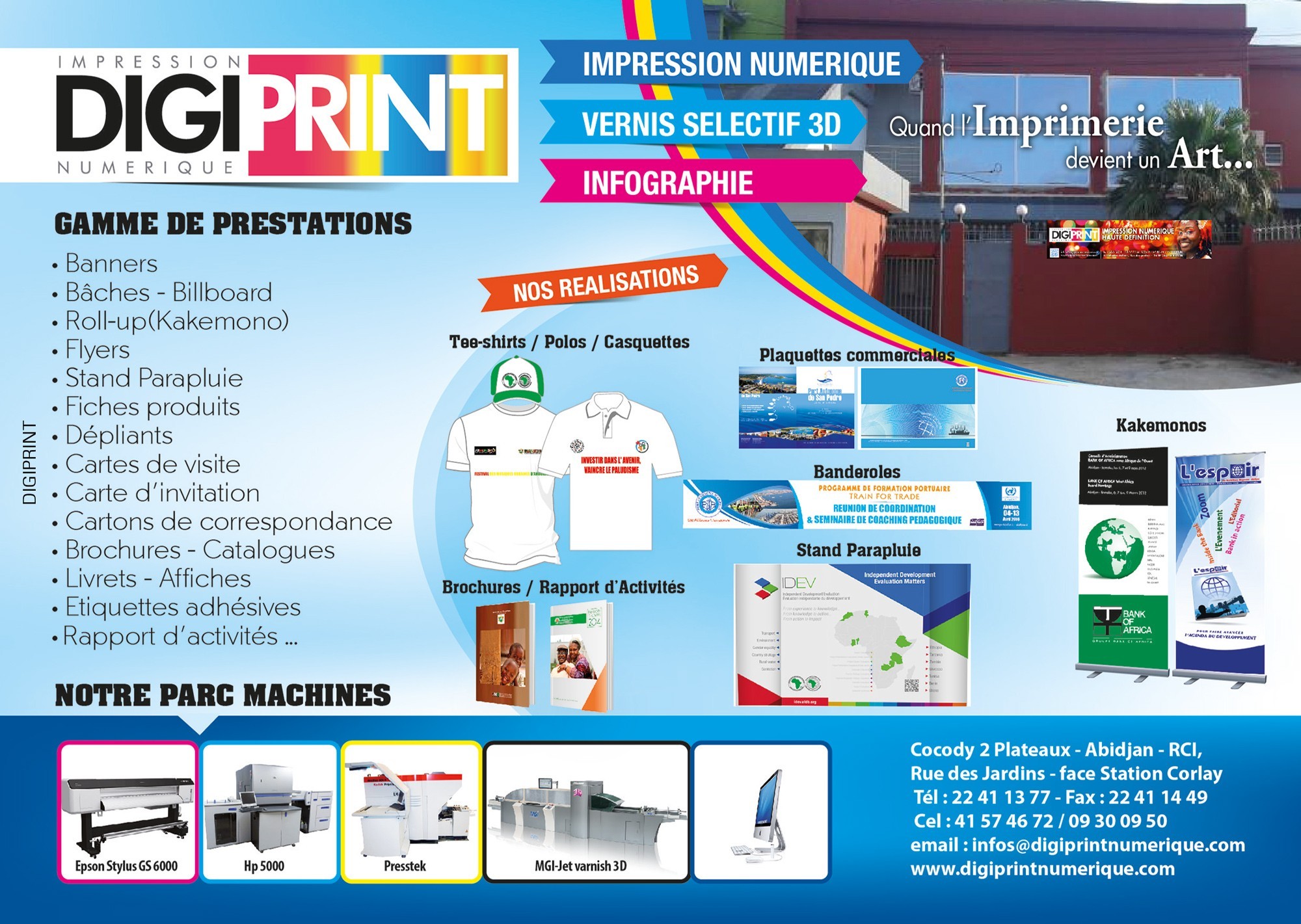 Brochure Nom Des Pages Imprimerie Page De Garde DIGIPRINT - Imprimeries