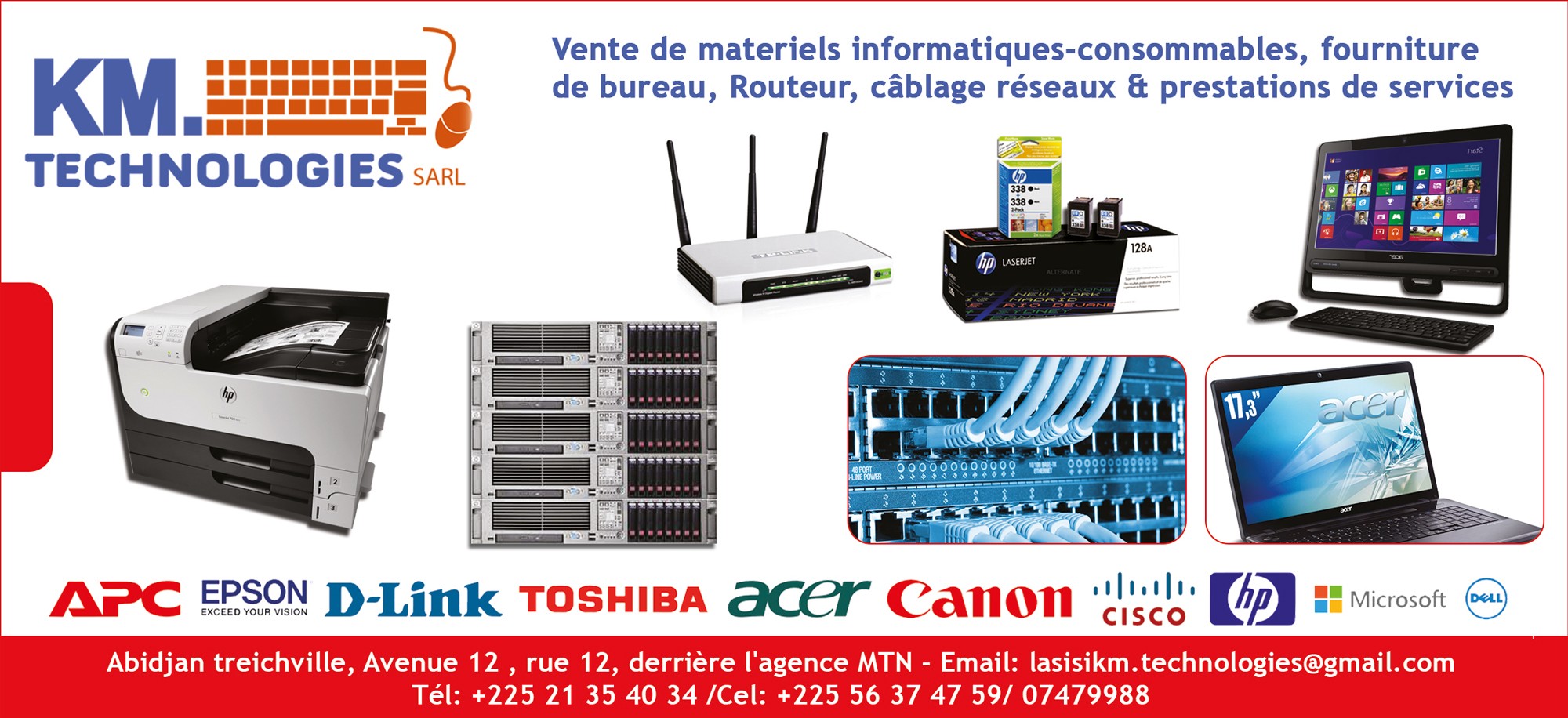 KM TECHNOLOGIES SARL - Matériel informatique