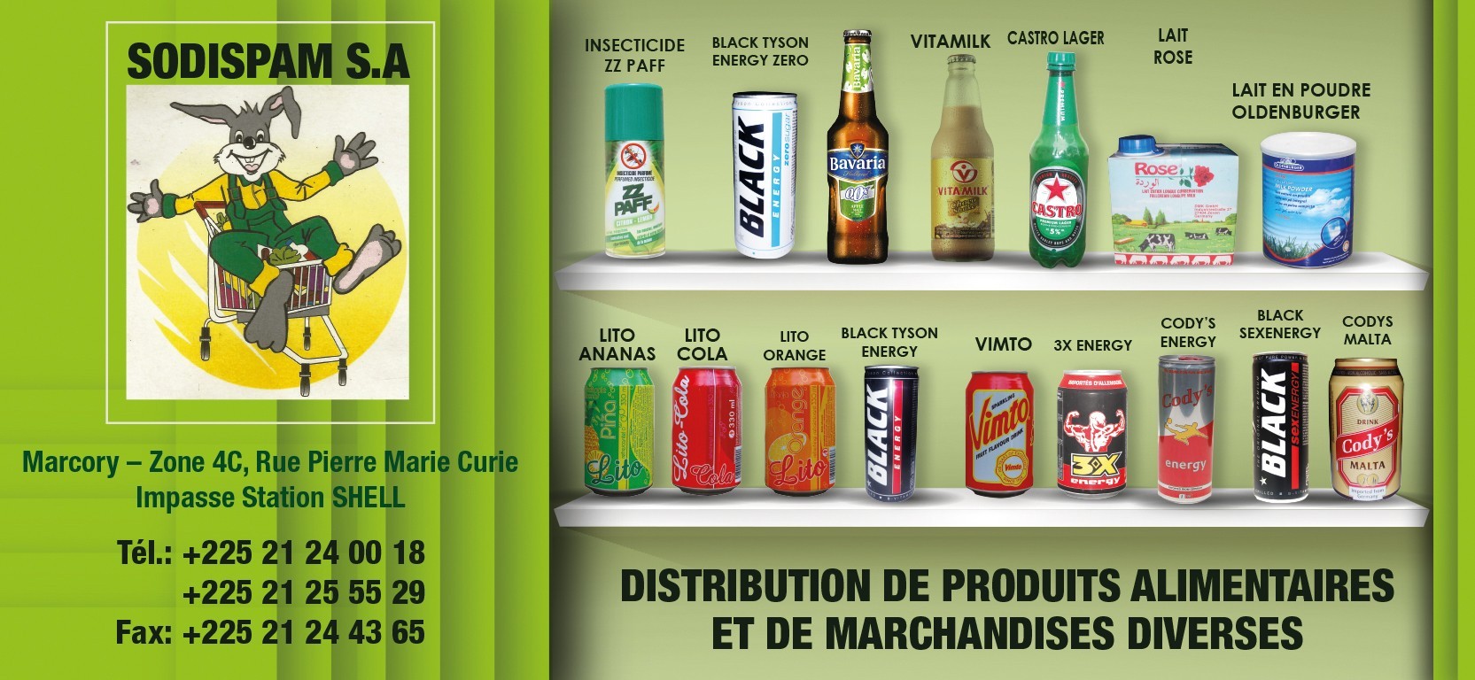 SODISPAM S.A (SOCIETE DE DISTRIBUTION DE PRODUITS ALIMENTAIRES ET DE ...