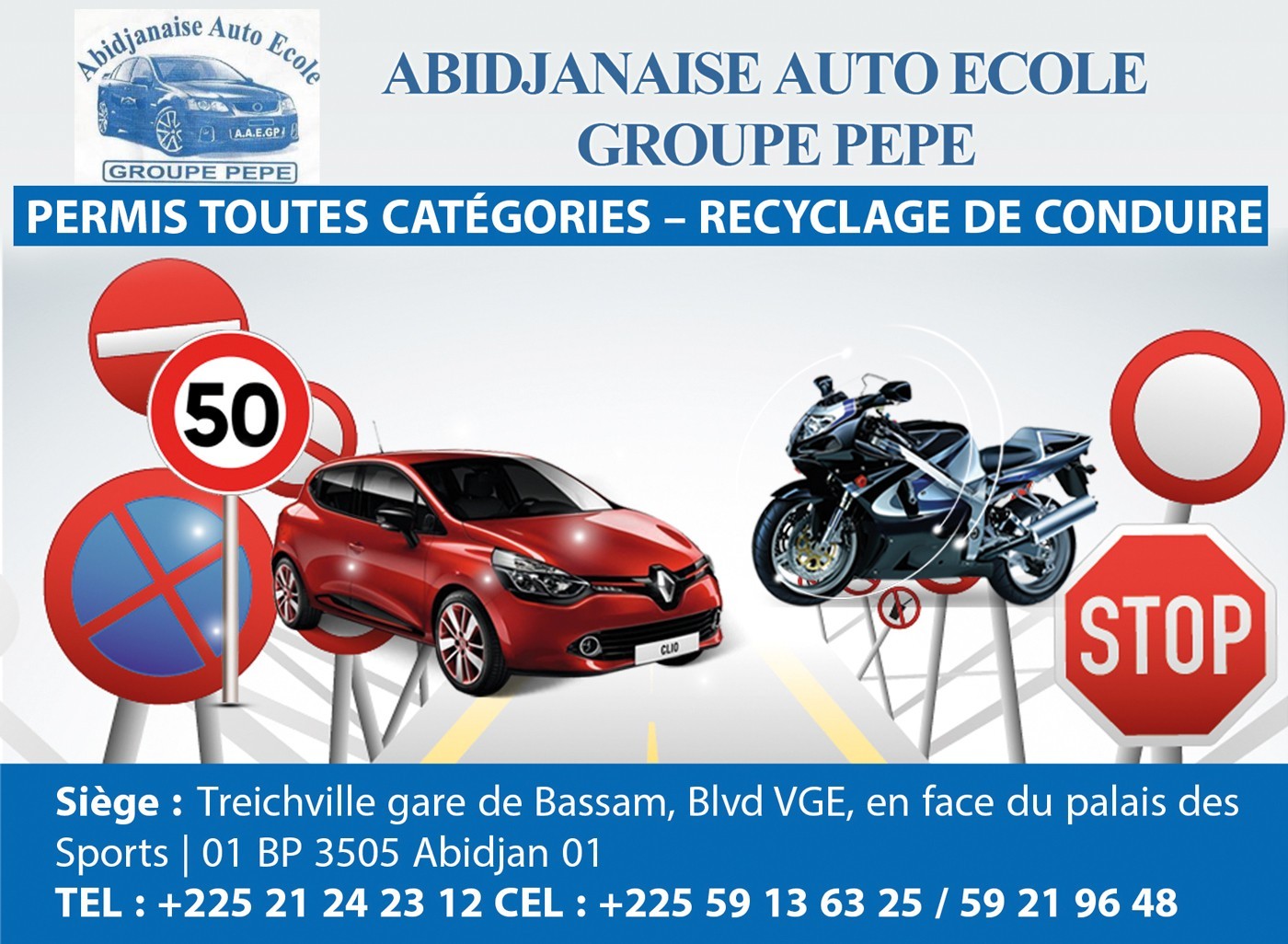 GROUPE PEPE NOUVELLE AUTOECOLE ABIDJANAISE Autoécoles