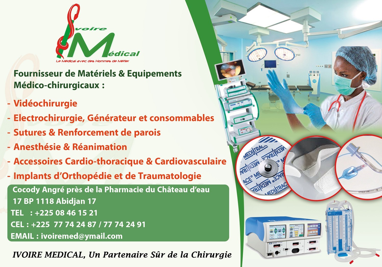 IVOIRE MEDICAL S.A Equipements médicaux