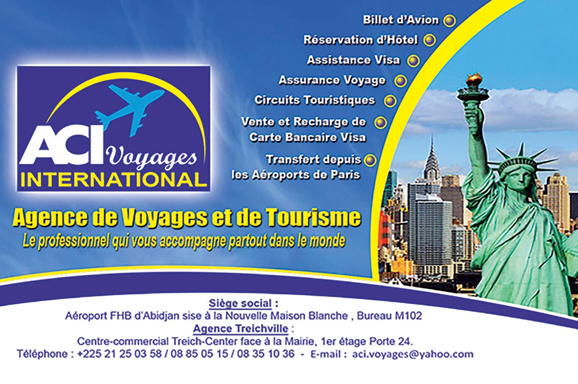 agences de voyages abidjan