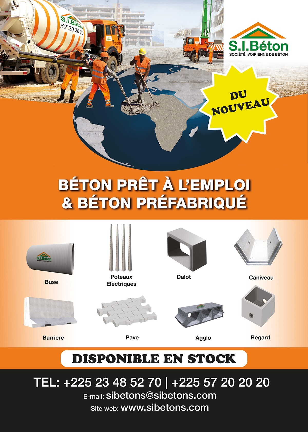 Archives des béton prêt à l'emploi - S.I.BETON-Société ivoirienne de  béton-Béton prêt à l'emploi et préfabriqué