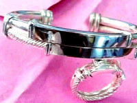 Bracelet et bague en Argent