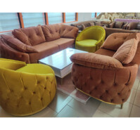 Salon en tissu velours